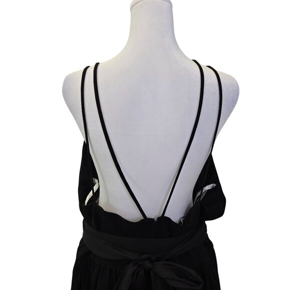 NWT DB Studio Celebrate Double Strap Mixed Media Formal Maxi Dress Size 24 - Picture 6 of 9